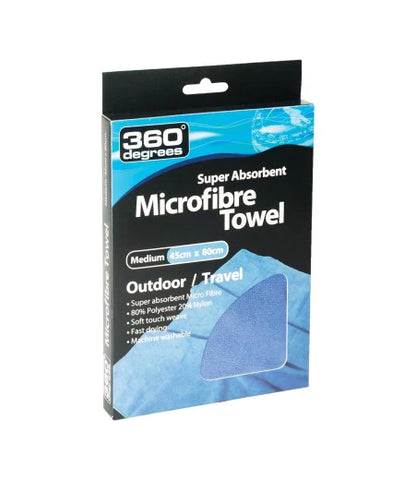 TOWEL - MICROFIBRE TOWEL 360 DEGREES - MEDIUM BLUE