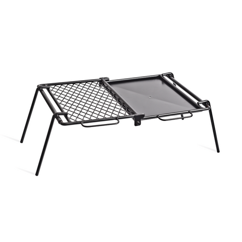 CAMP GRILL & HOT PLATE  - HEAVY DUTY - CAST IRON - 65x42x26H - CAMPFIRE