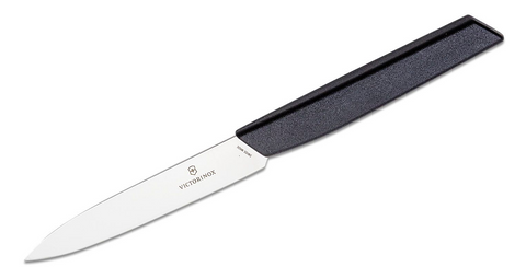 KNIFE - PARING KNIFE - 10CM - STRAIGHT EDGE - BLACK  - VICTORINOX
