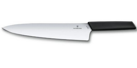 KNIFE - SWISS MODERN CARVING KNIFE - VICTORINOX  - 25CM - BLACK