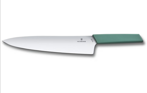 KNIFE - SWISS MODERN CARVING KNIFE - VICTORINOX  - 25CM - SAGE