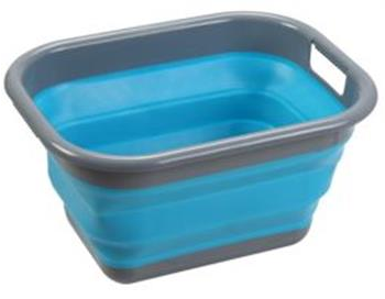 TUB - COLLAPSIBLE - 16 LITRE - GREY/WHITE