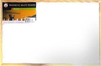 WHITEBOARD - 60 x 40cm - WOODEN FRAME - MAGNETIC