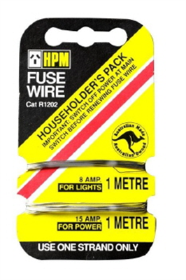 FUSE WIRE - 8AMP & 16AMP - 1 METRE OF EACH