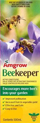 BEEKEEPER BEE ATTRACTANT - IMPROVES POLLINATION - 250ml Concentrate - AMGROW