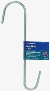 SHED HOOK - ROUND END - ZP - 24.5mm - 1 PIECE