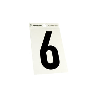 NUMBERS - HOUSE, POST BOX ETC - 6
