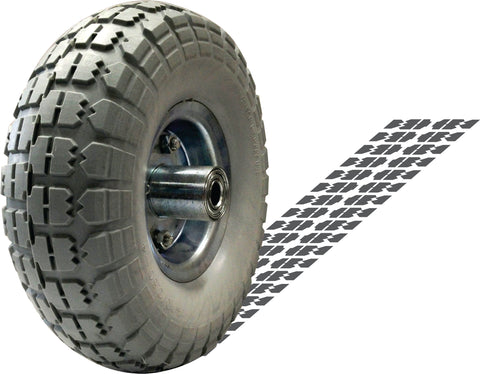 WHEEL - NO FLAT TYRE/WHEEL FOR TROLLEY - 250mm x 16mm BORE