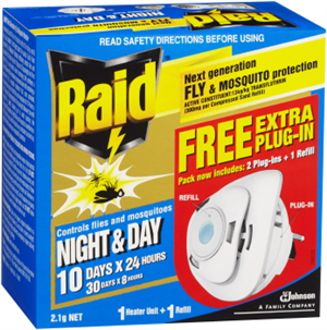 MOSQUITO  & FLY INSECTICIDE - DAY & NIGHT -  RAID