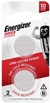 CR2025 - LITHIUM BATTERY  - TWIN PACK - ENERGIZER