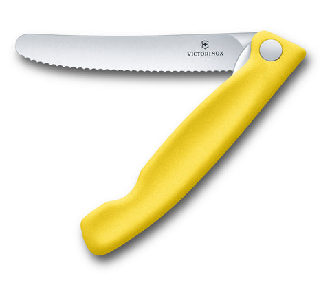 KNIFE - FOLDING CLASSIC STEAK KNIFE -  11CM - YELLOW - VICTORINOX