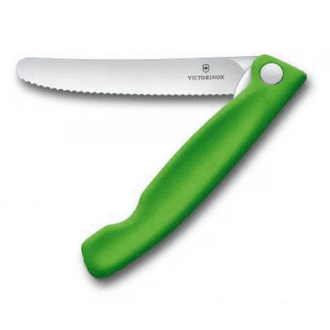 KNIFE - FOLDING CLASSIC STEAK KNIFE -  11CM - GREEN - VICTORINOX