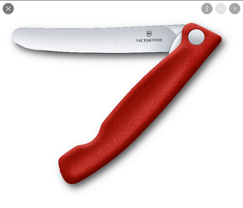 KNIFE - FOLDING CLASSIC STEAK KNIFE -  11CM -RED - VICTORINOX