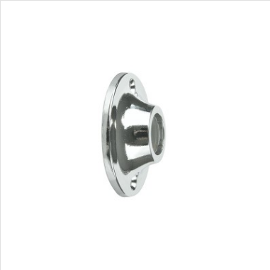 FLANGE - 19mm - ROUND BASE - FOR ROUND TUBE - CP