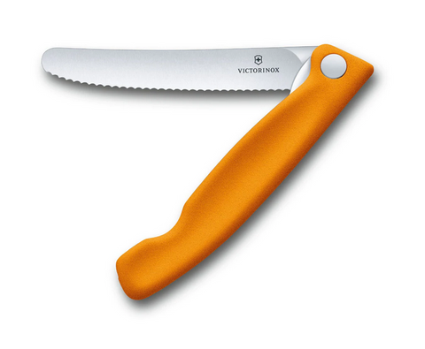 KNIFE - FOLDING CLASSIC STEAK KNIFE -  11CM - ORANGE - VICTORINOX