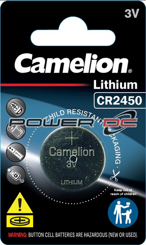 CR2450 - LITHIUM BATTERY  - CAMELION