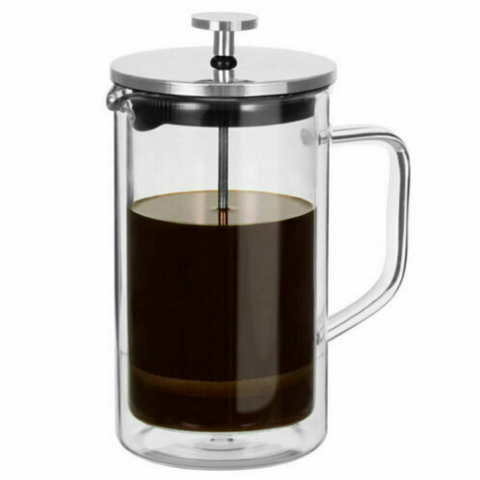 COFFEE PLUNGER - CAPRI DOUBLE WALL GLASS - 1 LITRE - AVANTI
