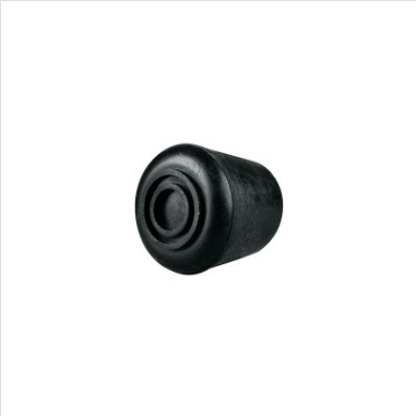 CHAIR TIPS - EXTERNAL ROUND PLASTIC - BLACK - 19mm - 4 PACK