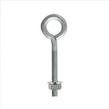 BOLT - EYE BOLT - ZINC PLATED WITH NUT & WASHER -  102mm long