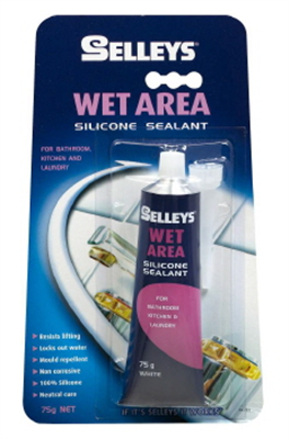 WET AREA SILICONE - 75g - SELLEYS