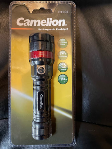 TORCH - RECHARGEABLE - 300 LUMENS - ADJUSTABLE FOCUS - 150 METRE