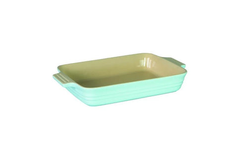 BAKING DISH - MEDIUM RECTANGULAR DUCK EGG BLUE 26x17CM - STONEWARE -  LE CUISSON - CHASSEUR