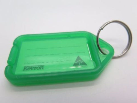 KEY TAGS - ASSORTED COLOURS - KEVRON - LARGE