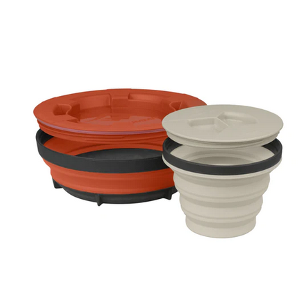 FOOD BOWL NESTING SET - X-SEAL & GO SET - OLIVE
