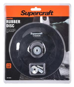 DISC - RUBBER BACKING - 175 x 6mm - SUPERCRAFT