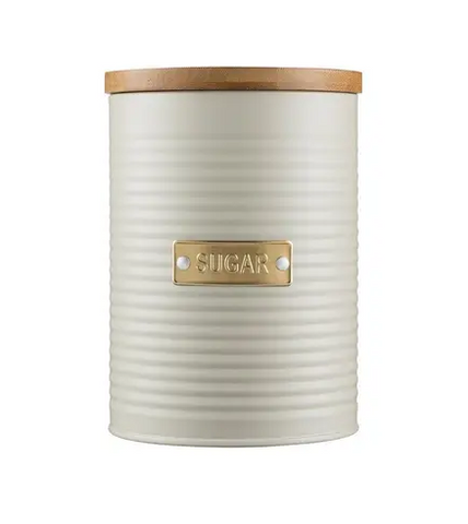 CANISTER - SUGAR -  1.4 LITRE - OATMEAL - TYPHOON LIVING