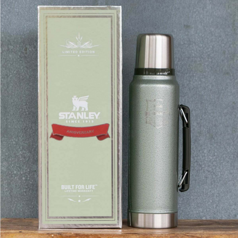 STANLEY VACUUM  BOTTLE - 1 LITRE - 108TH ANNIV. LIMITED EDITION - GREEN