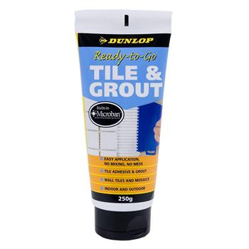 TILE ADHESIVE & GROUT - READY MIXED - 2 IN 1 -   250g - DUNLOP
