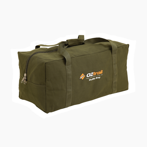 DUFFLE BAG - MEDIUM CANVAS - GREEN - OZTRAIL