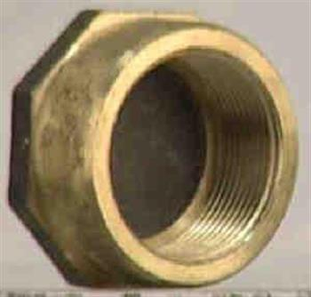 CAP - HEX  BRASS 15mm