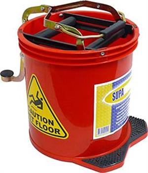 MOP BUCKET - RED  CONTRACTORS  - 16 LITRE  - NAB