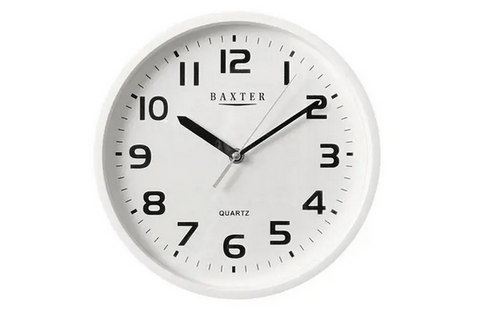 CLOCK - WALL CLOCK - 25CM ADAMS ARABIC WHITE  - BAXTER