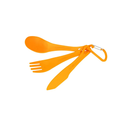 CUTLERY - DELTA CUTLERY SET - ORANGE - 3 PC - SEA TO SUMMIT