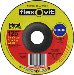 GRINDING WHEEL - METAL  -  127 x 6 x 22 -  Flexovit - 2mm