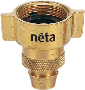 TAP ADAPTOR - BRASS SCREW - 3/4"  x 12mm - NETA