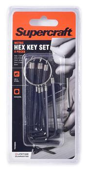 HEX KEY SET - 8 PIECE - METRIC  - SUPERCRAFT