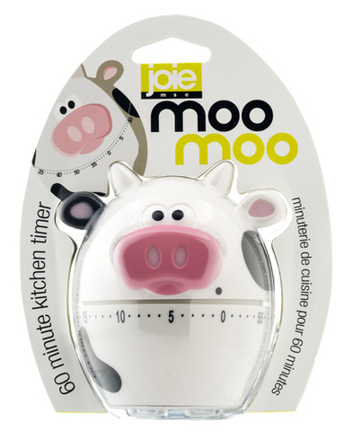 TIMER - MECHANICAL KITCHEN TIMER - MOO MOO 6.1x6.1x7.5cm - JOIE