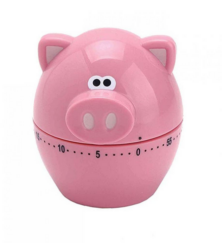 TIMER - MECHANICAL KITCHEN TIMER - PIGGY 6.7x6.5x7.1cm - JOIE