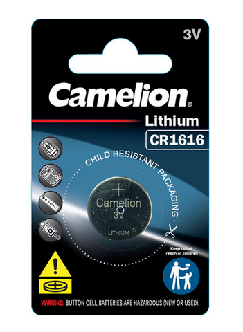 CR1616 - LITHIUM BATTERY  - CAMELION