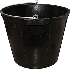 BUCKET - RUBBER  CONCRETORS  BUCKET - 8.5 LITRE