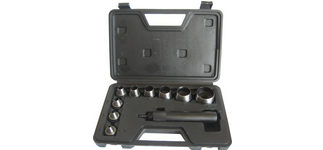 WAD PUNCH SET - 9 PIECE - WITH CARRY CASE