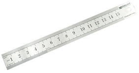 RULER - STAINLESS STEEL - 150mm - MEDALIST