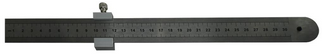 RULER - STAINLESS STEEL WITH DEPTH STOP & MARKING GAUGE - 300mm - MEDALIST