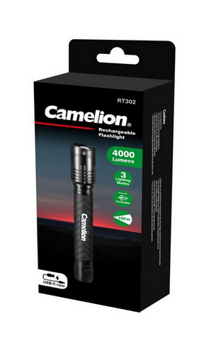 TORCH  - 4000 LUMENS - RECHARGEABLE - 76W - 3 MODE - CAMELION