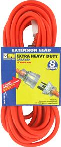 15amp CONSTRUCTION EXTENSION LEAD - HPM - EXTRA HEAVY DUTY - 8 METRE