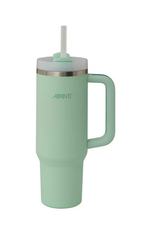 HYDROQUENCH TUMBLER AIRTIGHT & INSULATED - 1 LITRE - 2 LIDS - SOFT MINT - AVANTI